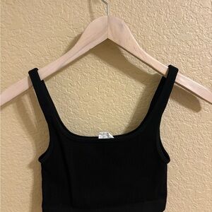 Cotton On Black Crop Top
